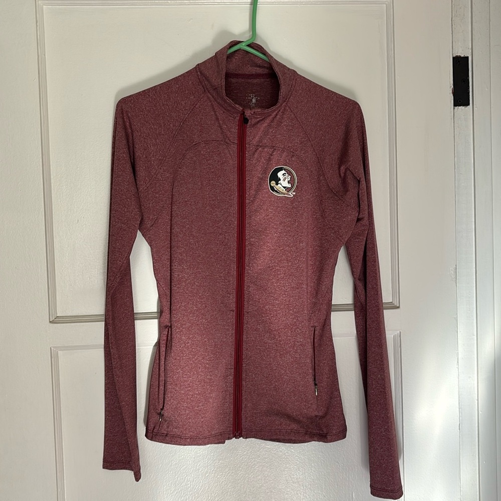 FSU zipper workout long sleeved top